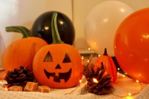 Citrouille ballons et décorations d'Halloween